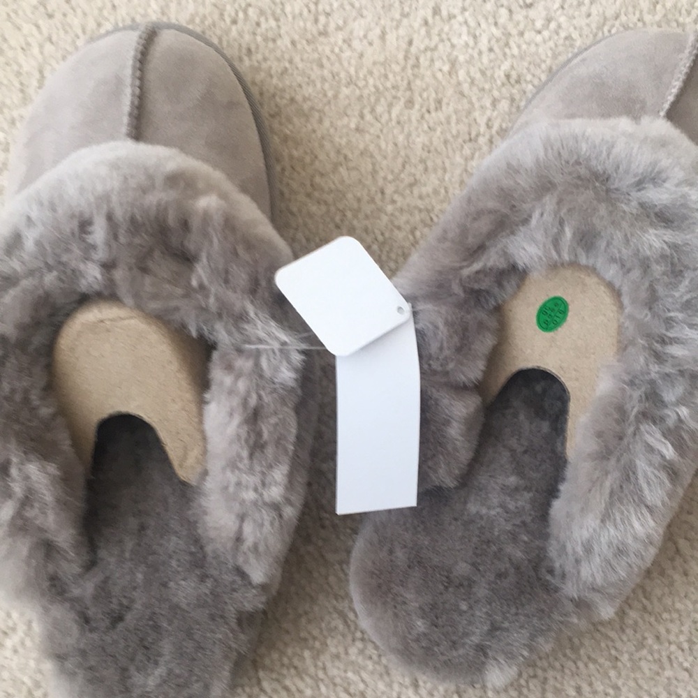 Kirkland Shearling Slippers in Gray